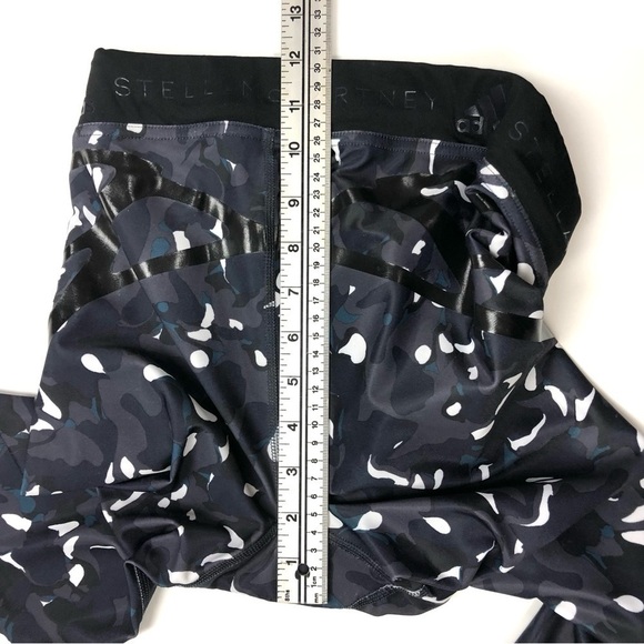 Stella McCartney x Adidas camo print/mesh yoga sport running pant legging Small - Picture 9 of 13